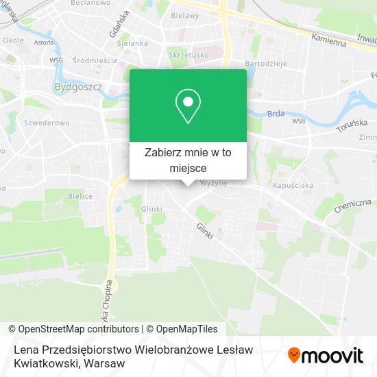 Mapa Lena Przedsiębiorstwo Wielobranżowe Lesław Kwiatkowski