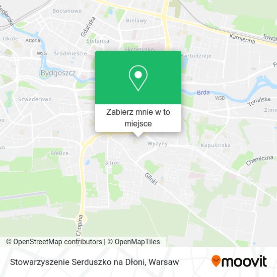 Mapa Stowarzyszenie Serduszko na Dłoni