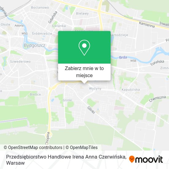 Mapa Przedsiębiorstwo Handlowe Irena Anna Czerwińska