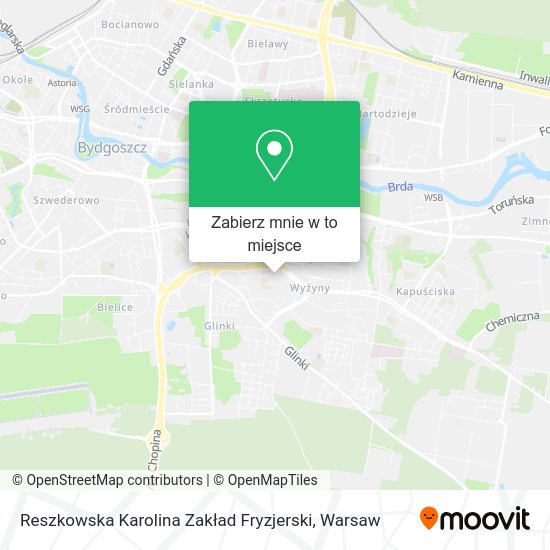 Mapa Reszkowska Karolina Zakład Fryzjerski