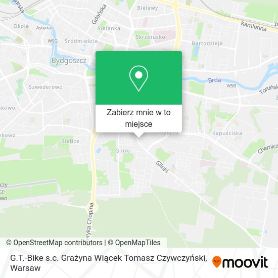 Mapa G.T.-Bike s.c. Grażyna Wiącek Tomasz Czywczyński