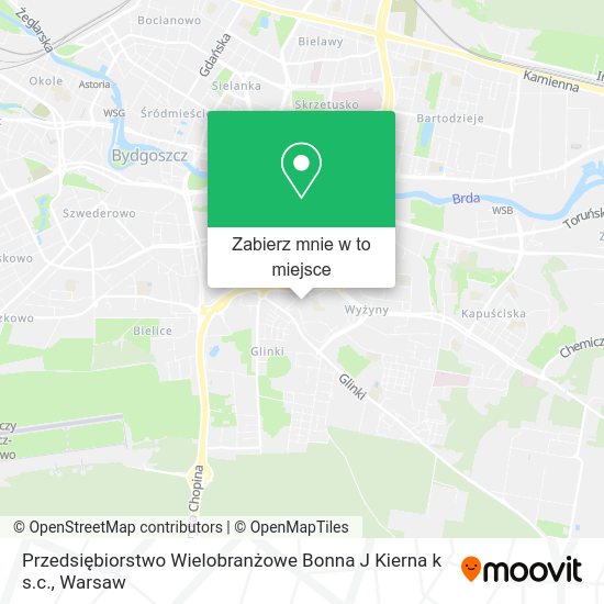 Mapa Przedsiębiorstwo Wielobranżowe Bonna J Kierna k s.c.