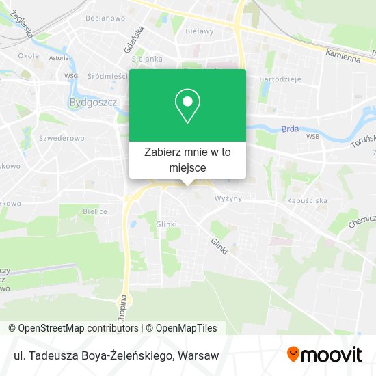 Mapa ul. Tadeusza Boya-Żeleńskiego