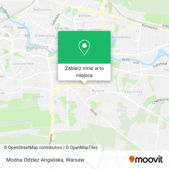 Mapa Modna Odziez Angielska