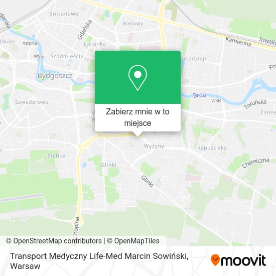 Mapa Transport Medyczny Life-Med Marcin Sowiński