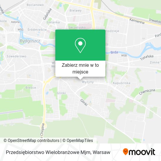 Mapa Przedsiębiorstwo Wielobranżowe Mjm