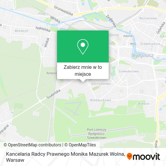 Mapa Kancelaria Radcy Prawnego Monika Mazurek Wolna