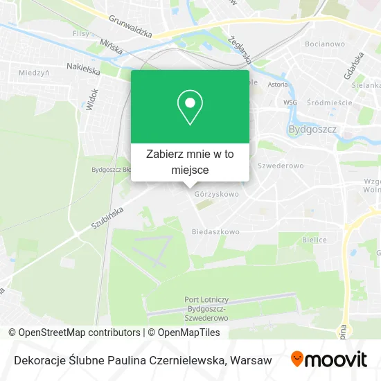 Mapa Dekoracje Ślubne Paulina Czernielewska