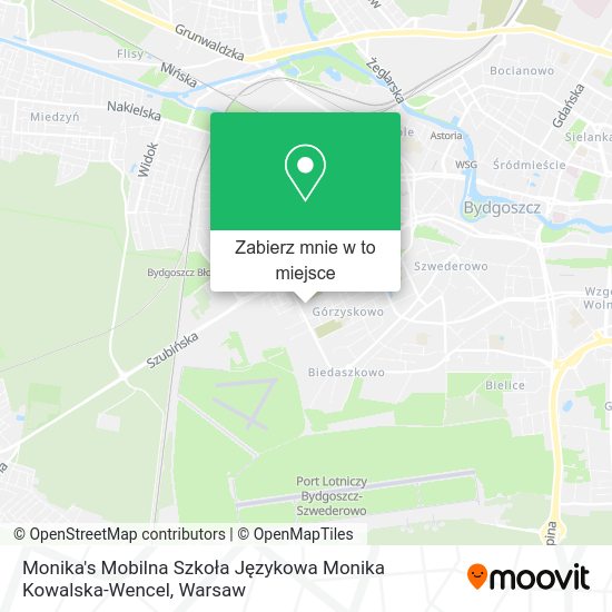 Mapa Monika's Mobilna Szkoła Językowa Monika Kowalska-Wencel