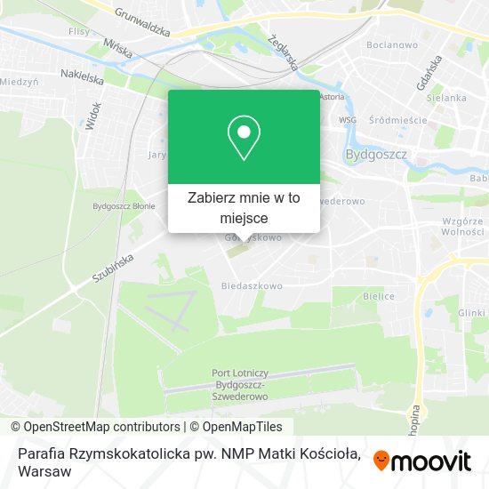 Mapa Parafia Rzymskokatolicka pw. NMP Matki Kościoła