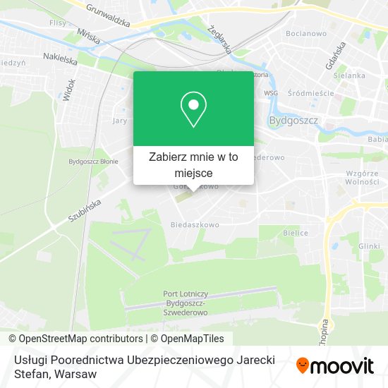 Mapa Usługi Poorednictwa Ubezpieczeniowego Jarecki Stefan