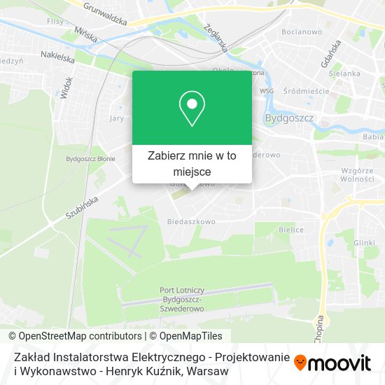 Mapa Zakład Instalatorstwa Elektrycznego - Projektowanie i Wykonawstwo - Henryk Kuźnik