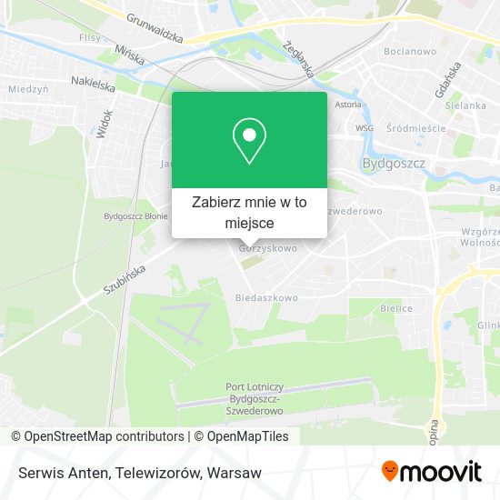 Mapa Serwis Anten, Telewizorów