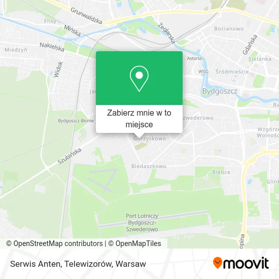 Mapa Serwis Anten, Telewizorów