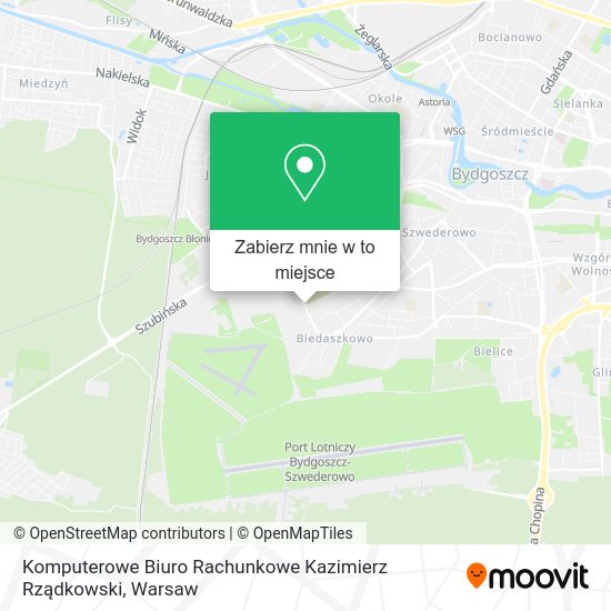 Mapa Komputerowe Biuro Rachunkowe Kazimierz Rządkowski