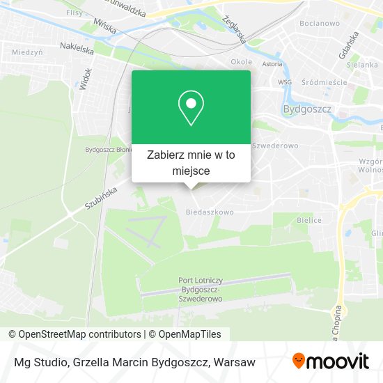 Mapa Mg Studio, Grzella Marcin Bydgoszcz