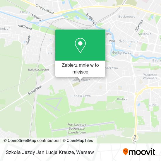 Mapa Szkoła Jazdy Jan Łucja Krauze