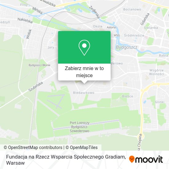 Mapa Fundacja na Rzecz Wsparcia Społecznego Gradiam