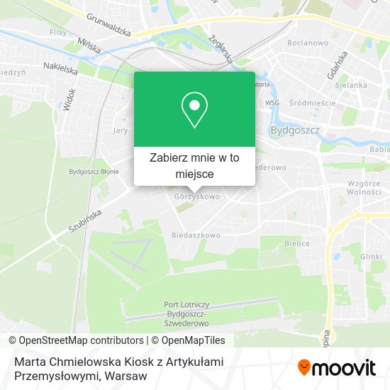 Mapa Marta Chmielowska Kiosk z Artykułami Przemysłowymi