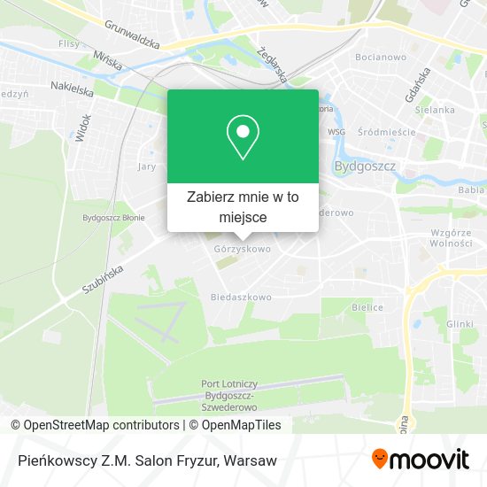 Mapa Pieńkowscy Z.M. Salon Fryzur