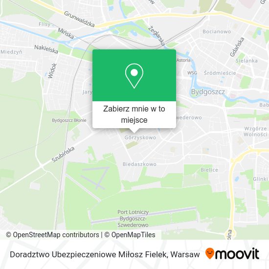 Mapa Doradztwo Ubezpieczeniowe Miłosz Fielek