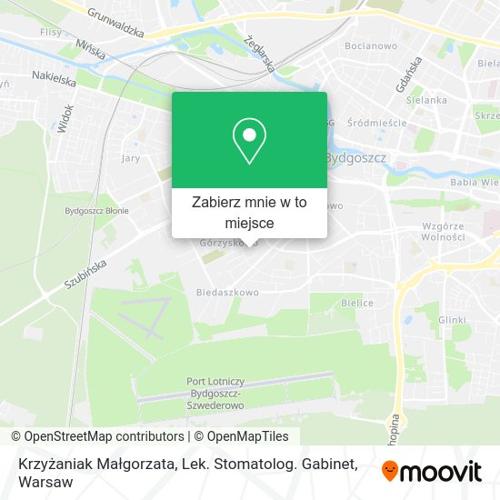 Mapa Krzyżaniak Małgorzata, Lek. Stomatolog. Gabinet