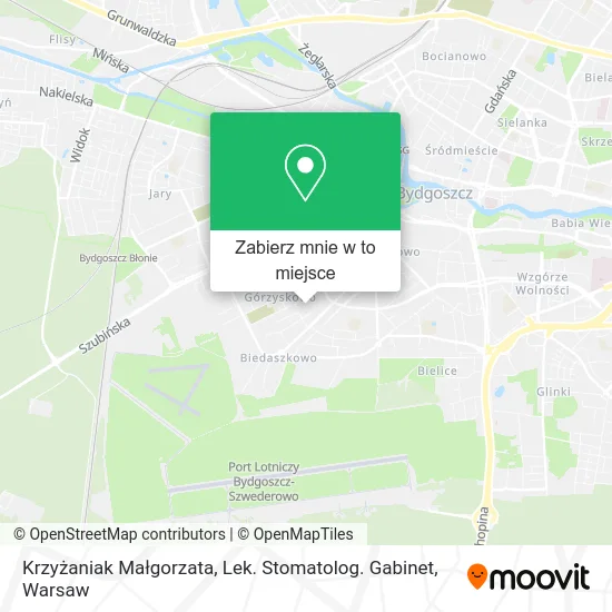 Mapa Krzyżaniak Małgorzata, Lek. Stomatolog. Gabinet