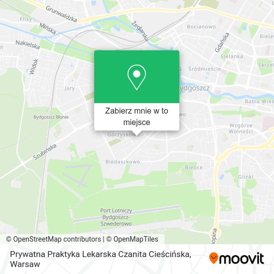 Mapa Prywatna Praktyka Lekarska Czanita Cieścińska