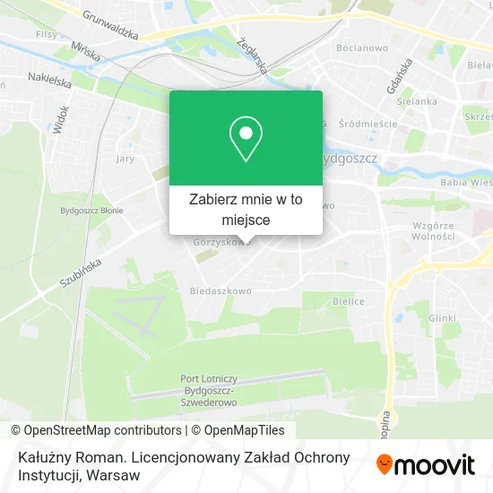 Mapa Kałużny Roman. Licencjonowany Zakład Ochrony Instytucji