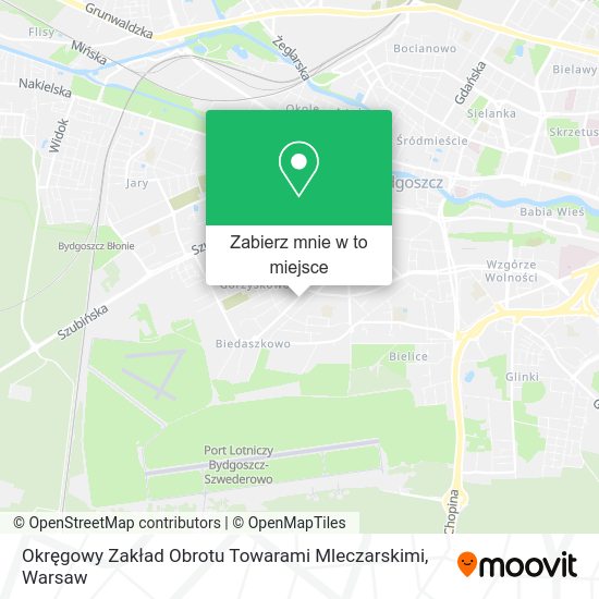 Mapa Okręgowy Zakład Obrotu Towarami Mleczarskimi