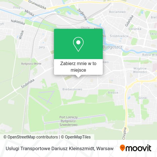 Mapa Usługi Transportowe Dariusz Kleinszmidt