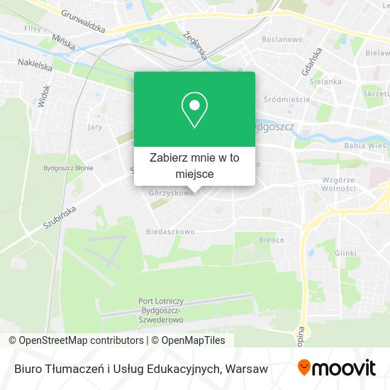 Mapa Biuro Tłumaczeń i Usług Edukacyjnych