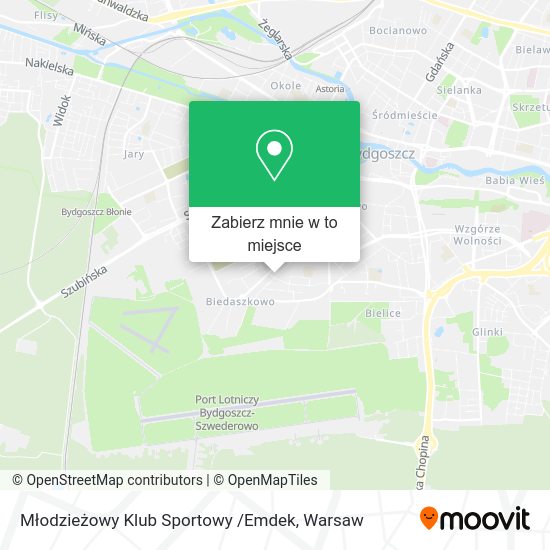 Mapa Młodzieżowy Klub Sportowy /Emdek