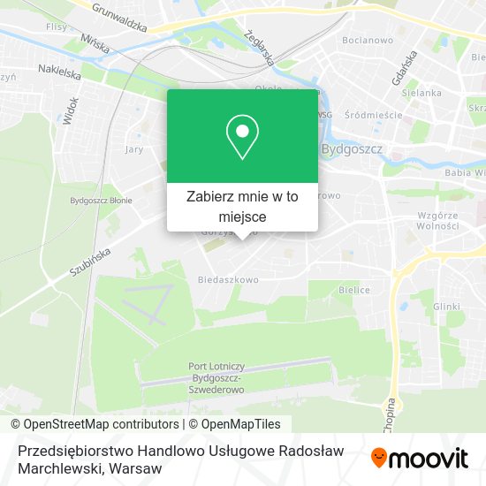 Mapa Przedsiębiorstwo Handlowo Usługowe Radosław Marchlewski