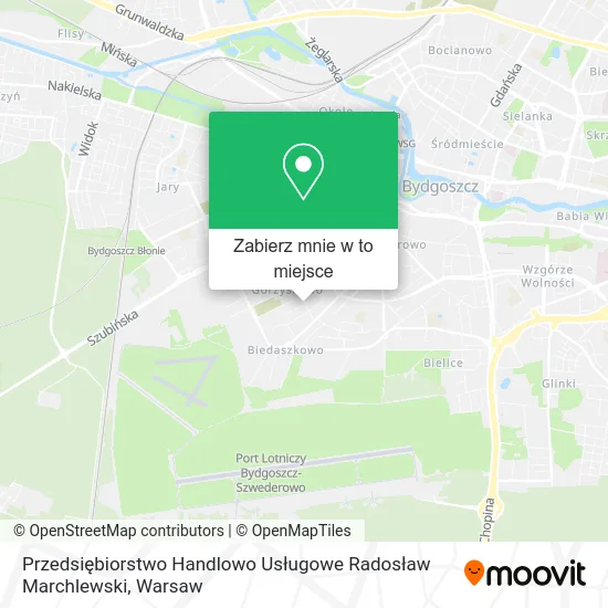 Mapa Przedsiębiorstwo Handlowo Usługowe Radosław Marchlewski