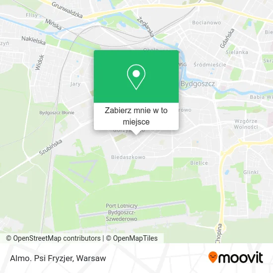 Mapa Almo. Psi Fryzjer
