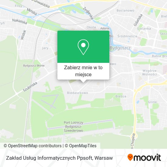 Mapa Zakład Usług Informatycznych Ppsoft