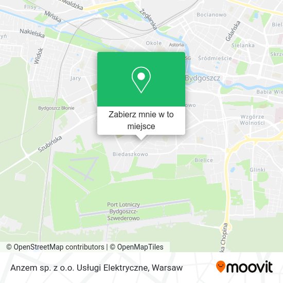 Mapa Anzem sp. z o.o. Usługi Elektryczne