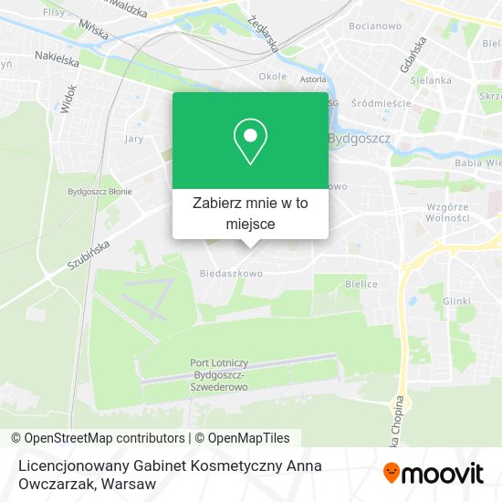 Mapa Licencjonowany Gabinet Kosmetyczny Anna Owczarzak