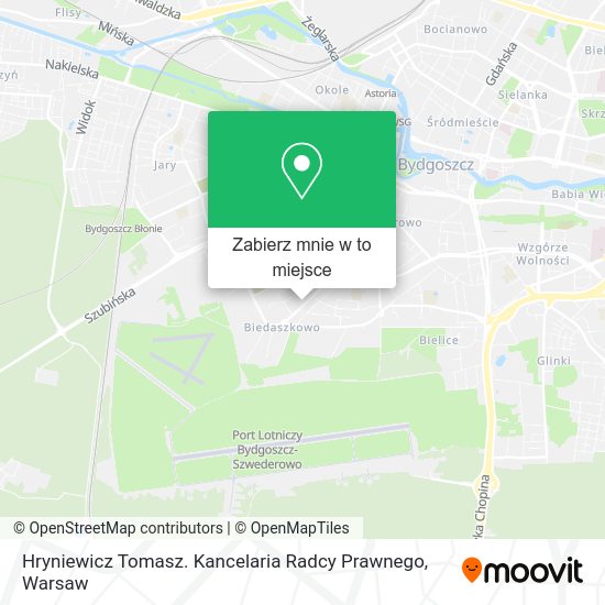 Mapa Hryniewicz Tomasz. Kancelaria Radcy Prawnego