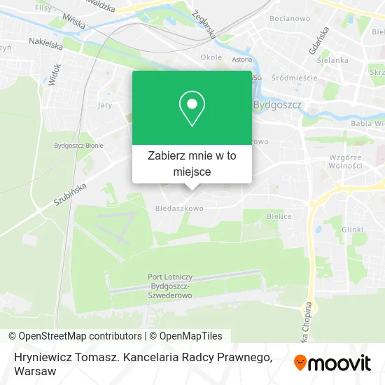 Mapa Hryniewicz Tomasz. Kancelaria Radcy Prawnego