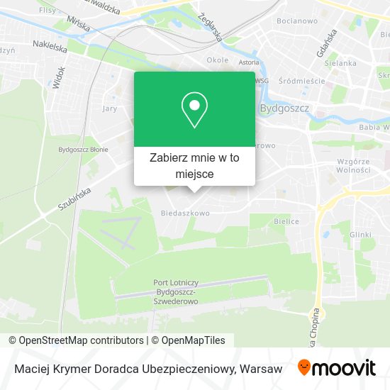 Mapa Maciej Krymer Doradca Ubezpieczeniowy