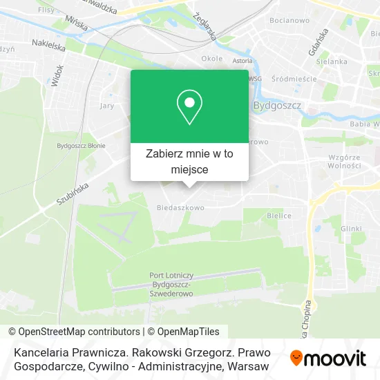 Mapa Kancelaria Prawnicza. Rakowski Grzegorz. Prawo Gospodarcze, Cywilno - Administracyjne