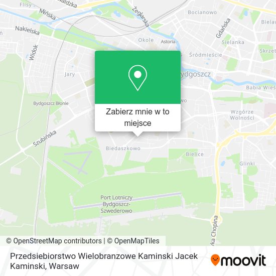 Mapa Przedsiebiorstwo Wielobranzowe Kaminski Jacek Kaminski