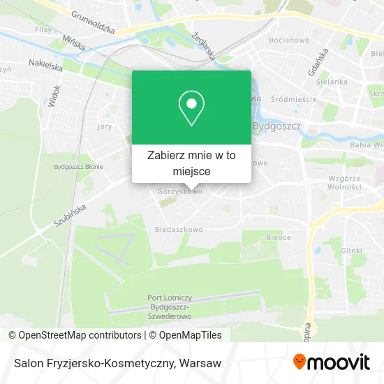Mapa Salon Fryzjersko-Kosmetyczny