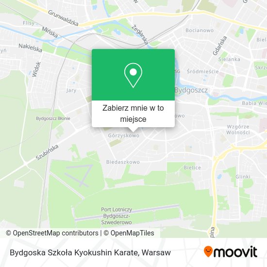 Mapa Bydgoska Szkoła Kyokushin Karate