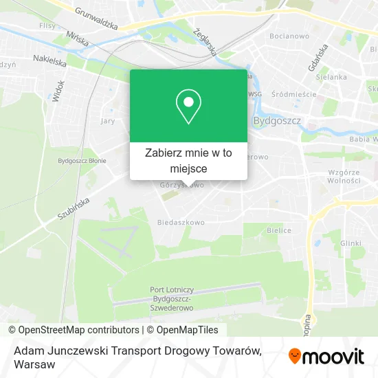 Mapa Adam Junczewski Transport Drogowy Towarów