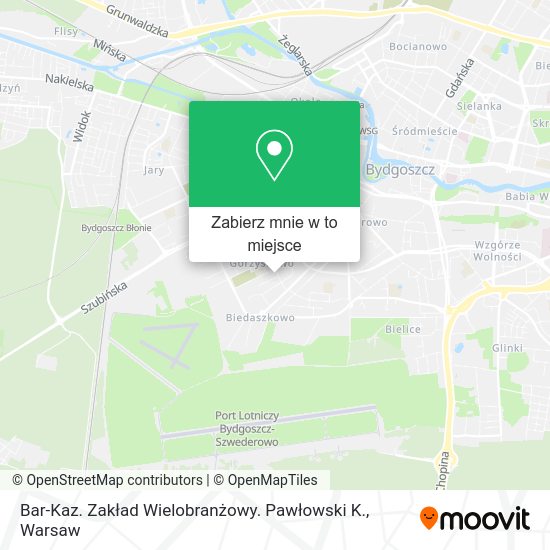 Mapa Bar-Kaz. Zakład Wielobranżowy. Pawłowski K.