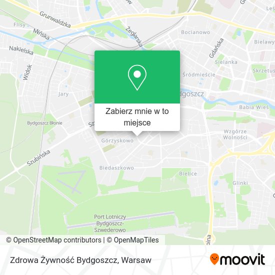 Mapa Zdrowa Żywność Bydgoszcz