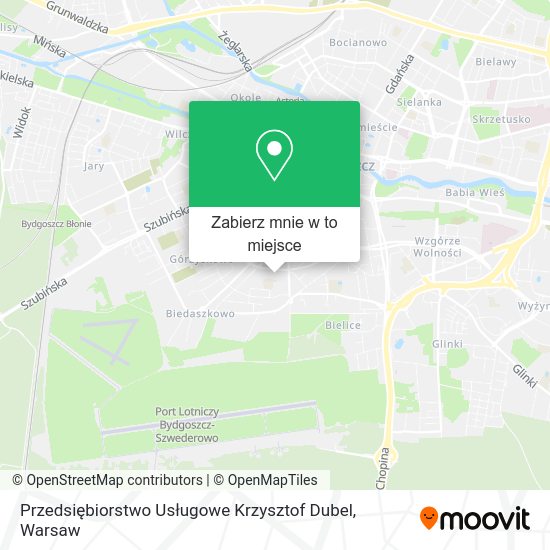 Mapa Przedsiębiorstwo Usługowe Krzysztof Dubel